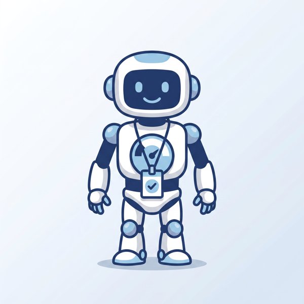 Robot with a meter showing reduced capacity but wearing a permanent access badge